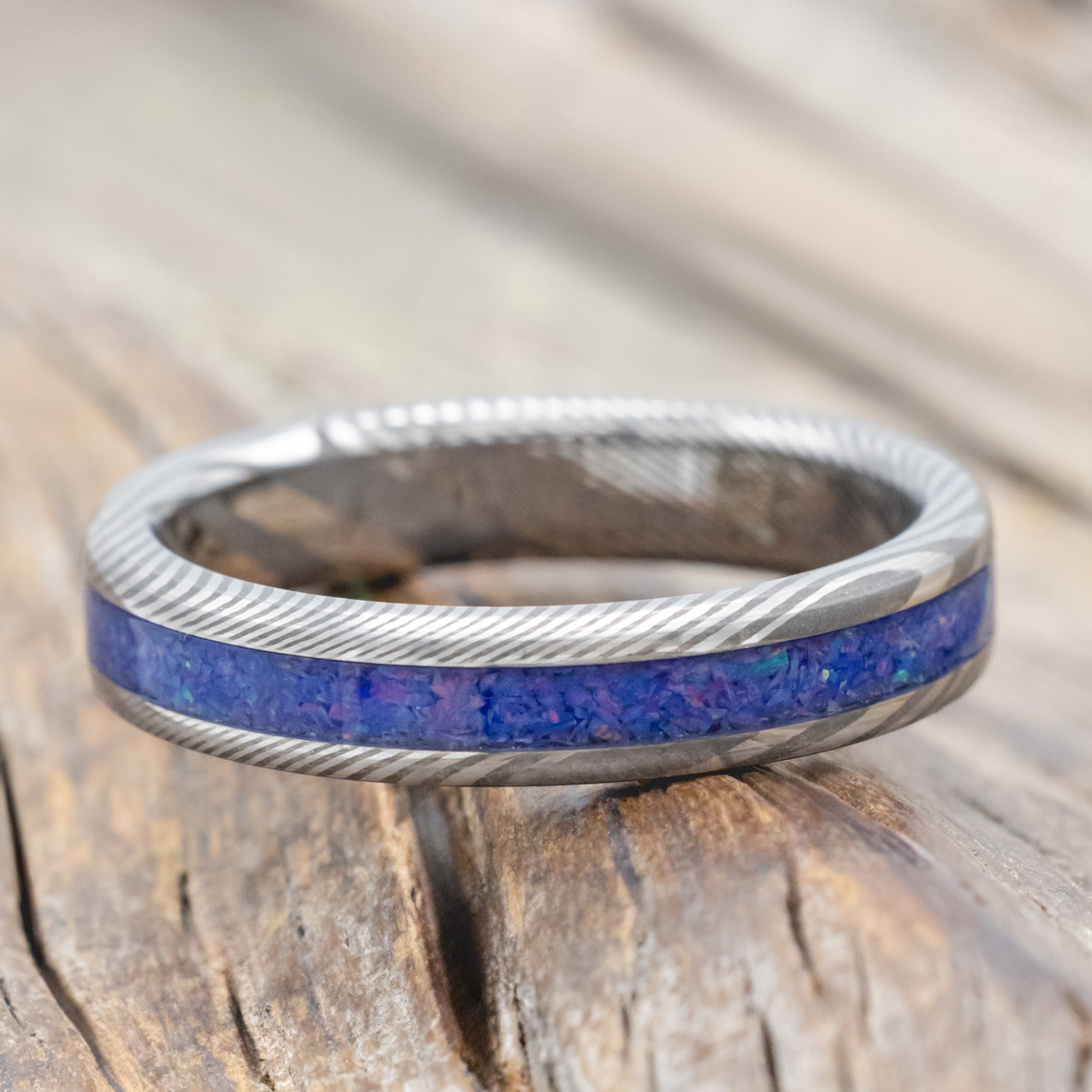 "Eterna" - Starburst Opal Stacking Band