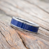 "RAINIER" - LAPIS LAZULI WEDDING BAND