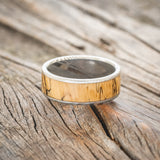 "RAINIER" - SPALTED MAPLE WEDDING BAND - READY TO SHIP-10