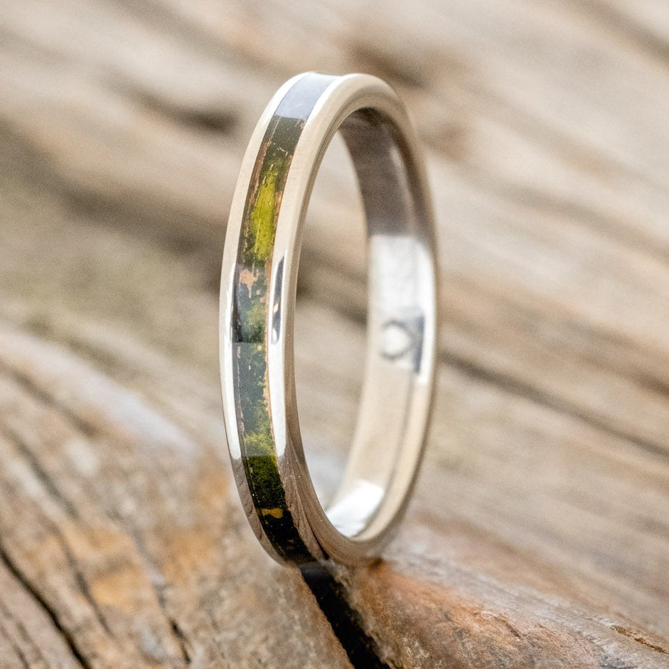 "ETERNA" - MOSSY PATINA COPPER STACKING BAND-1