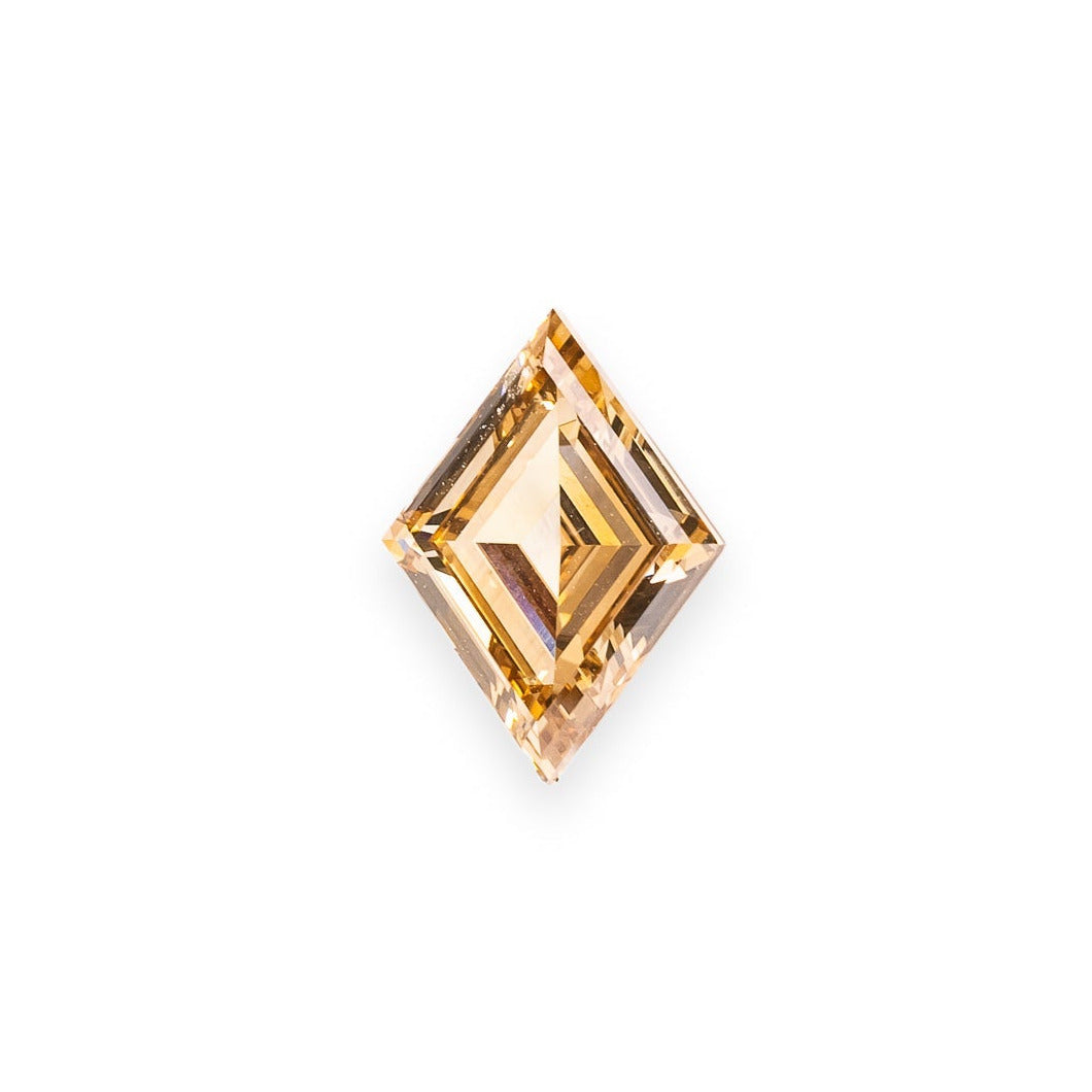 "FÉLICITÉ" - LOZENGE STEP-CUT VS1 C5 CANADIAN CHAMPAGNE DIAMOND-1
