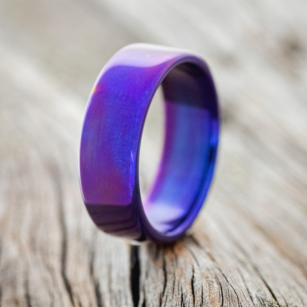 FIRE-TREATED TITANIUM WEDDING BAND - READY TO SHIP-1