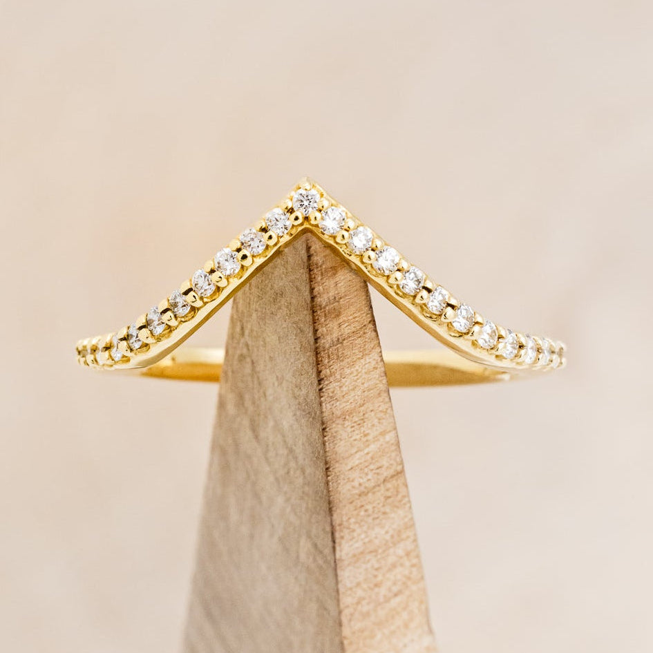 FRENCH SET CONTOUR STACKER WITH DIAMOND ACCENTS-1