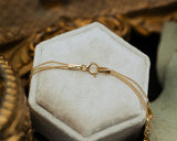 LAYERED BEAD & MARQUISE STATIONS NECKLACE IN 14K YELLOW GOLD-3