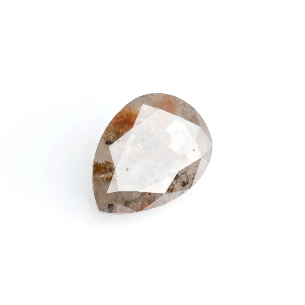 1.6ct 8.53x6.24x3.3mm Pear Cut Calico Salt & Pepper Diamond