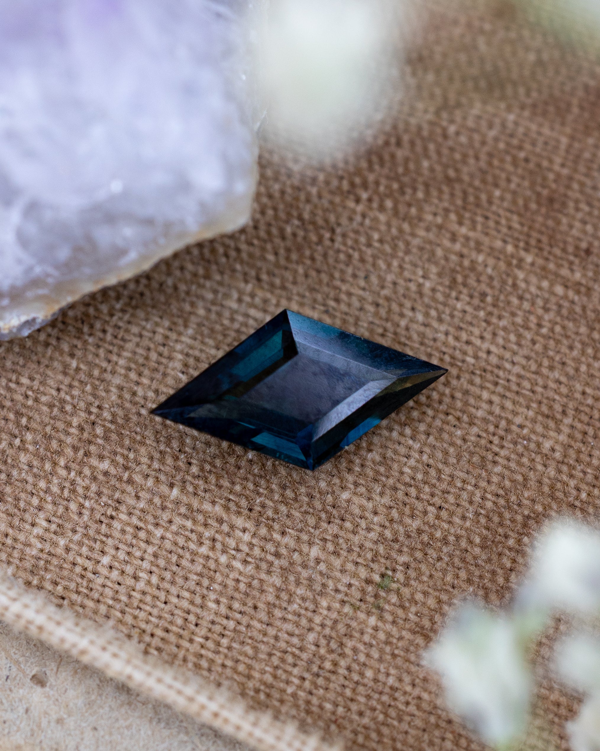 1.07ct 11.16x5.99x2.92mm Lozenge Step Cut Green Australian Sapphire