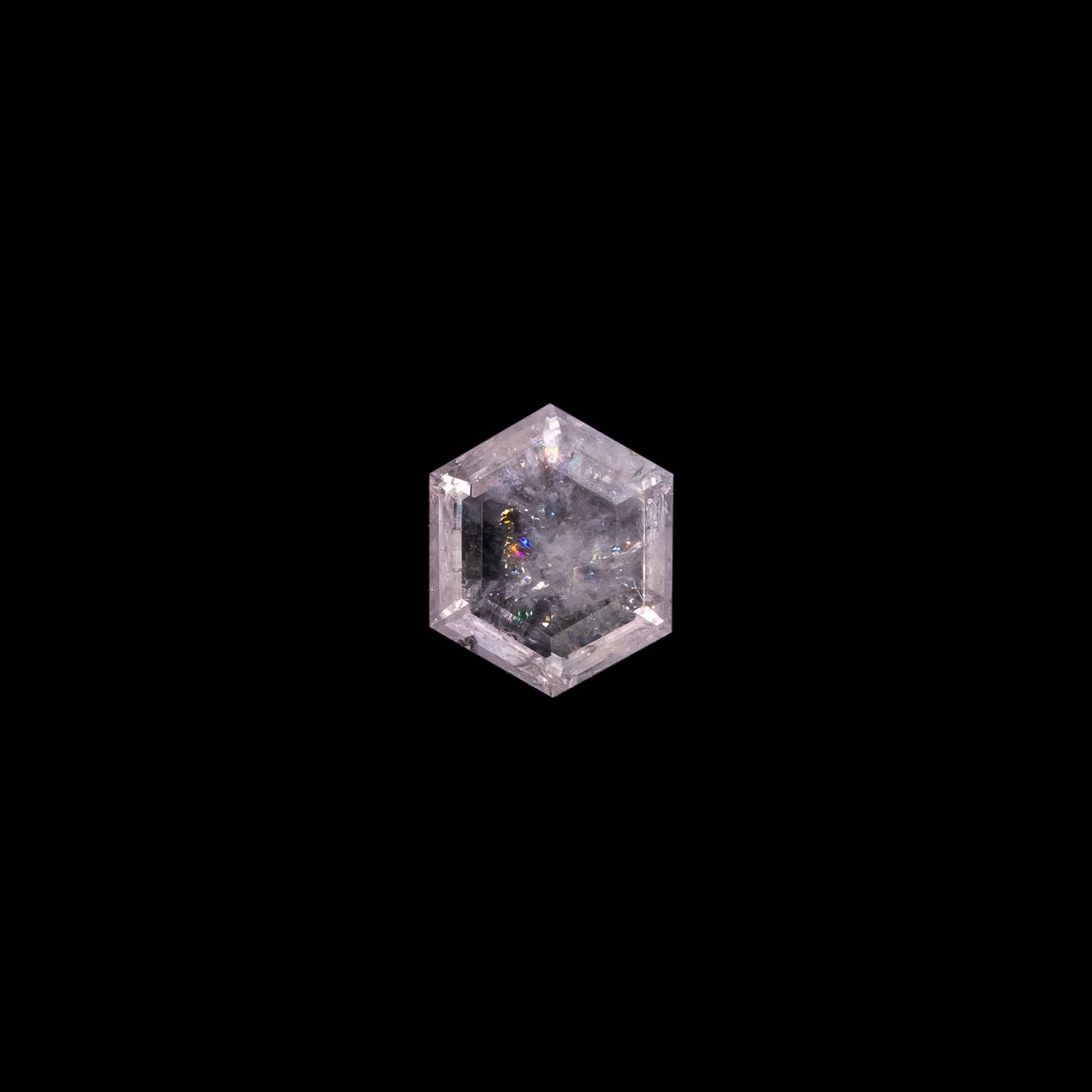 "HAVANA" - HEXAGON TABLET CUT PINK MONTANA SAPPHIRE-2