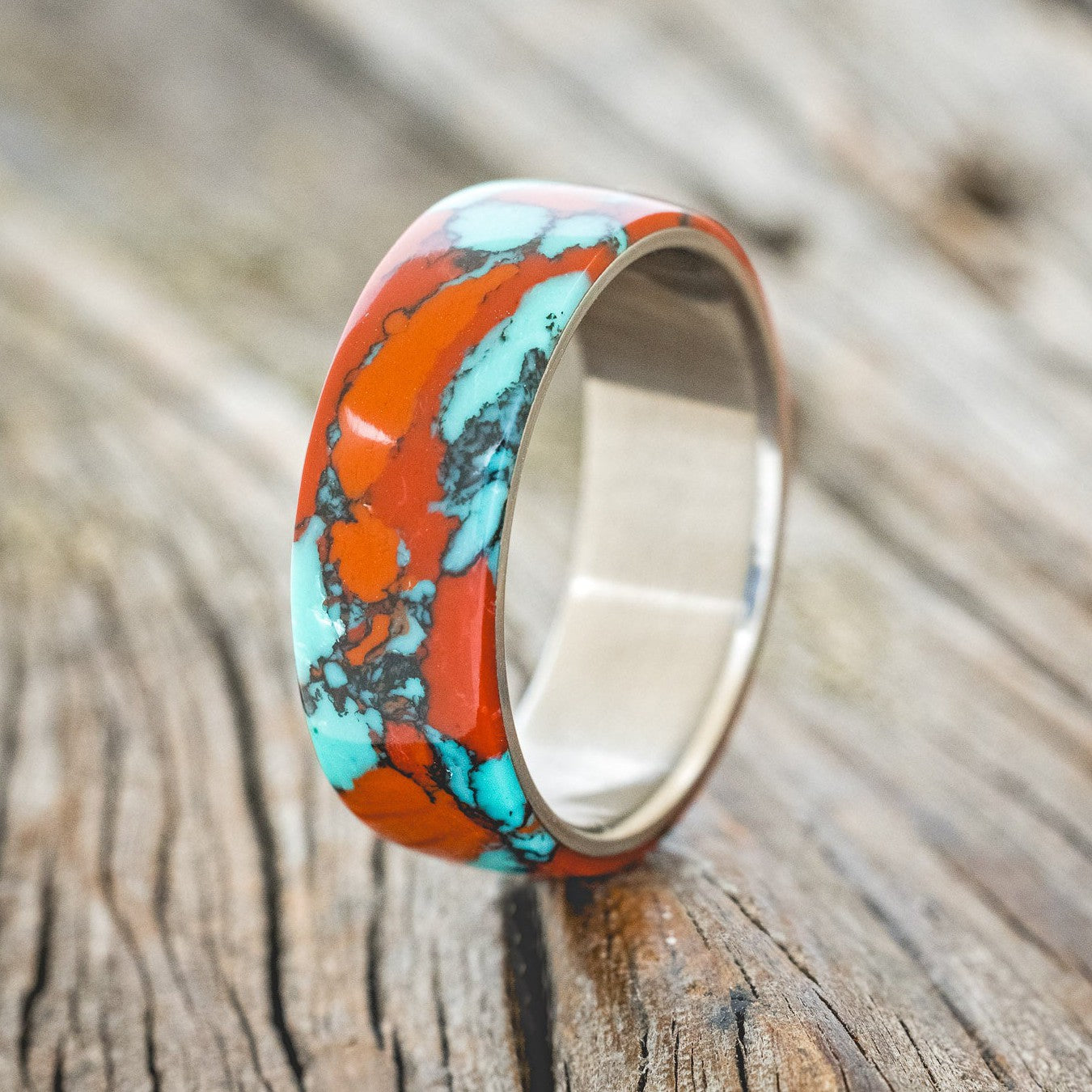 "HAVEN" - SONORA SUNSET TRUSTONE WEDDING BAND-1