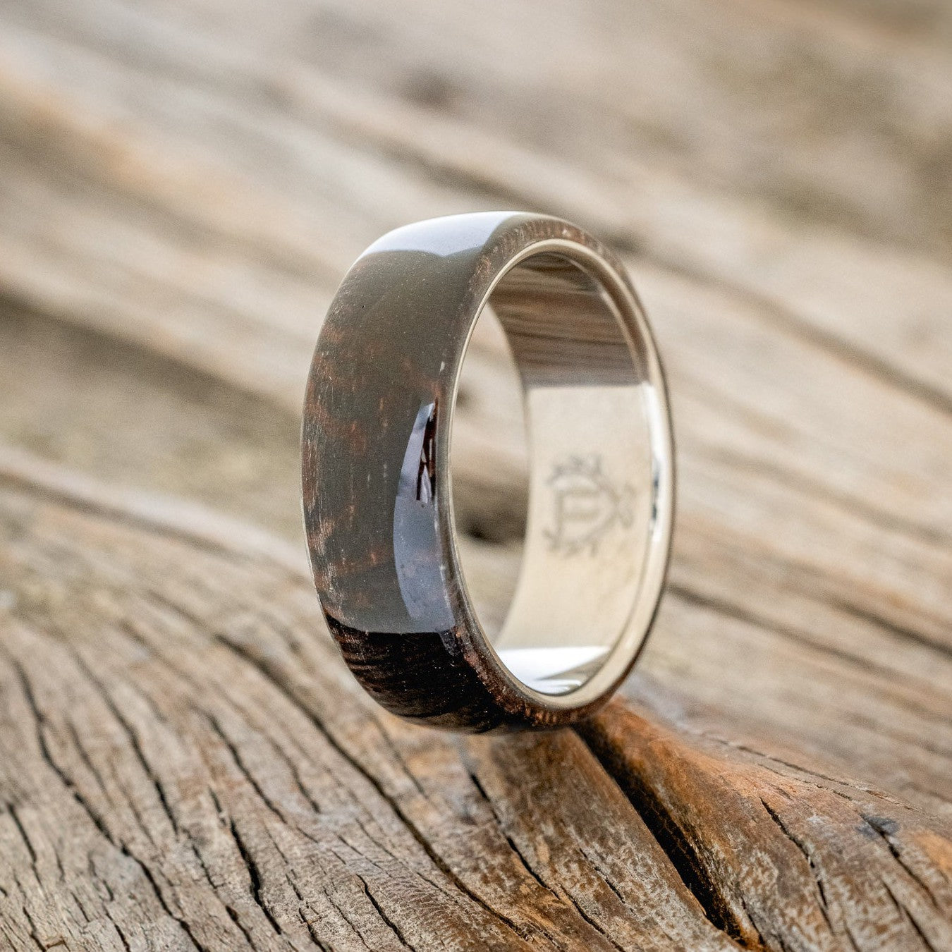 "HAVEN" - WENGE WOOD WEDDING BAND-1