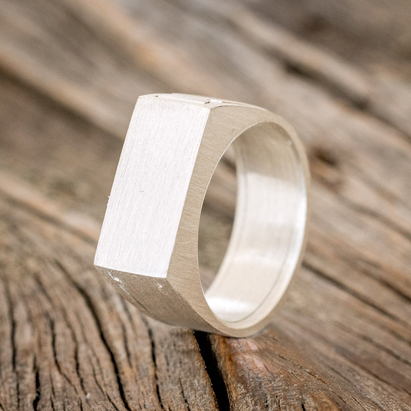 "HEMLOCK" - CUSTOMIZABLE SILVER POISON RING-1