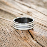 "RIO" - DIAMOND DUST & ANTLER WEDDING RING-3