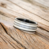 "RIO" - DIAMOND DUST & ANTLER WEDDING RING-2