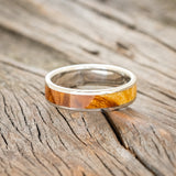 "RAINIER" - IRONWOOD BURL WEDDING RING-3