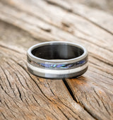 "COSMO" - ANTLER & PAUA SHELL WEDDING BAND-3