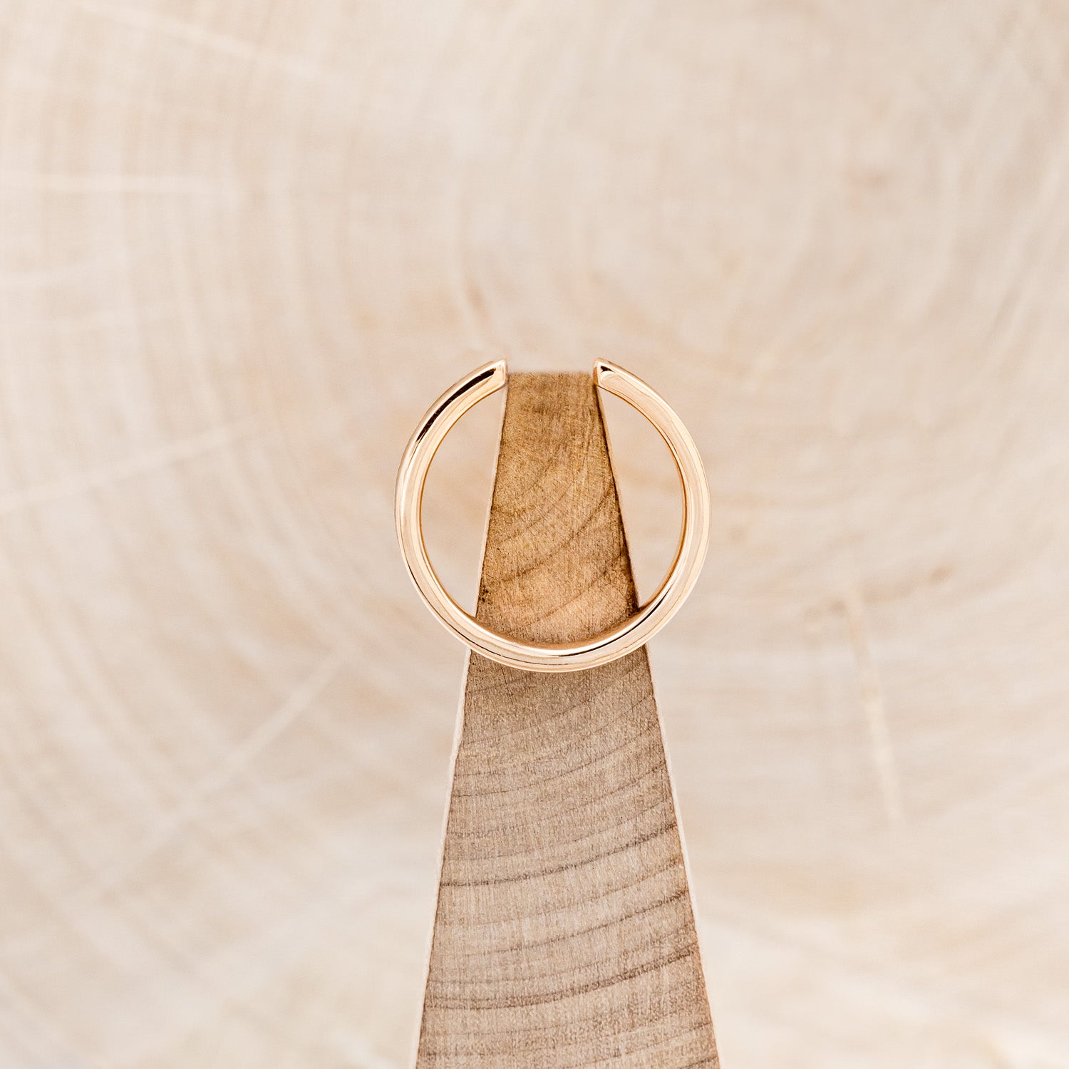 CUFFED STACKING BAND WITH WHISKEY BARREL OAK-6