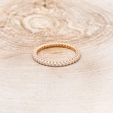 INFINITY DIAMOND WEDDING BAND - 14K ROSE GOLD - SIZE 7 1/4