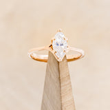 "TULIP" - MARQUISE CUT MOISSANITE SOLITAIRE ENGAGEMENT RING