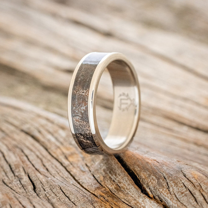 "RAINIER" -BUCKEYE BURL WOOD WEDDING RING-1