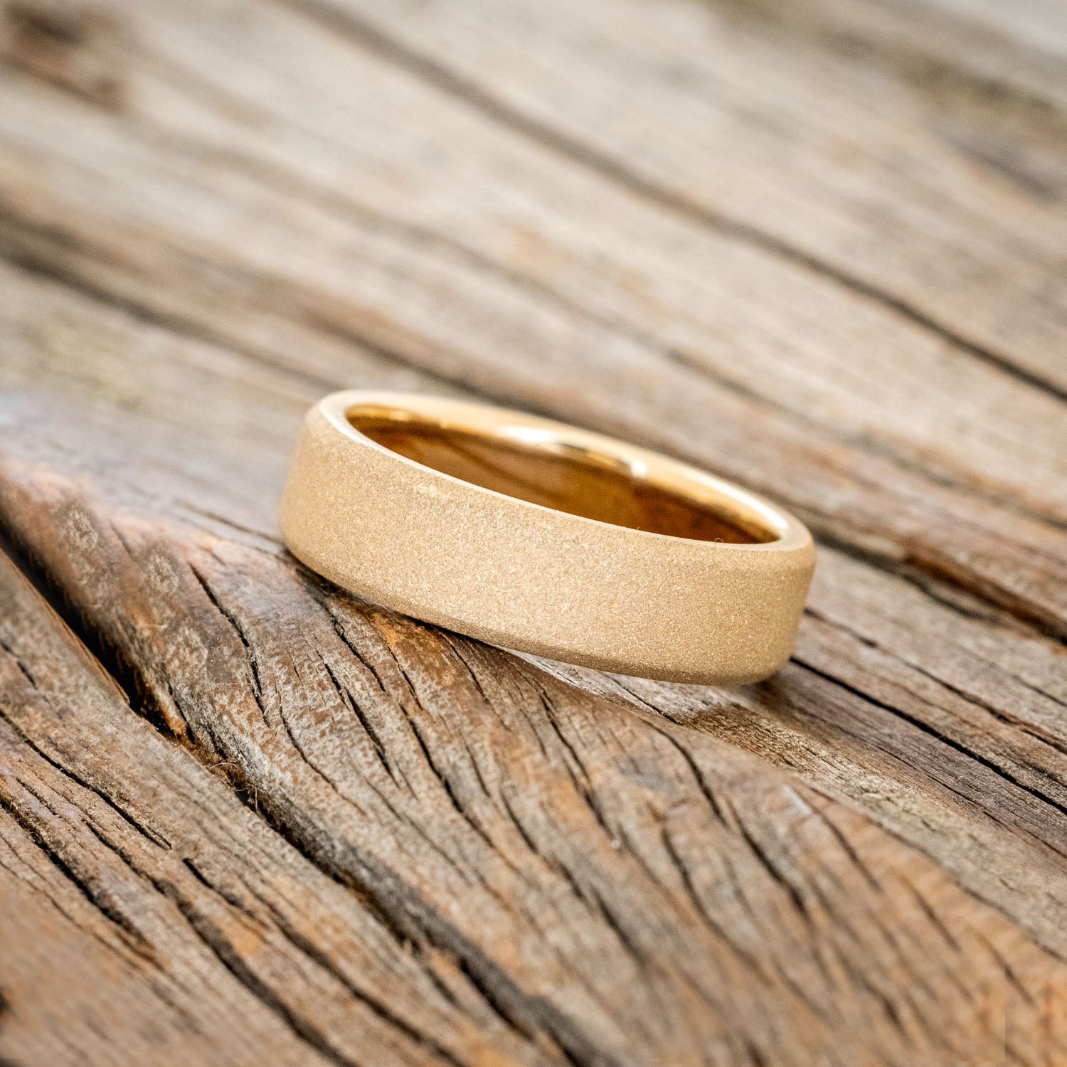 WHISKEY BARREL CHANNEL LINED RING WITH SANDBLASTED FINISH-8