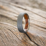 IRONWOOD CHANNEL LINED RING WITH SANDBLASTED FINISH-7