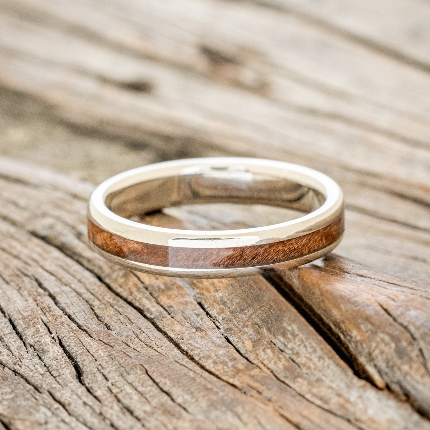 "ETERNA" - REDWOOD STACKING WEDDING BAND-6