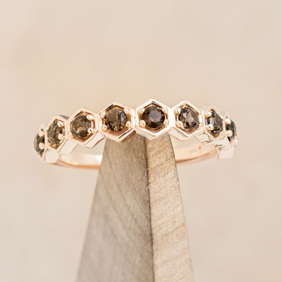 WOMEN'S HEXAGON-STYLE STACKING BAND-Staghead Designs