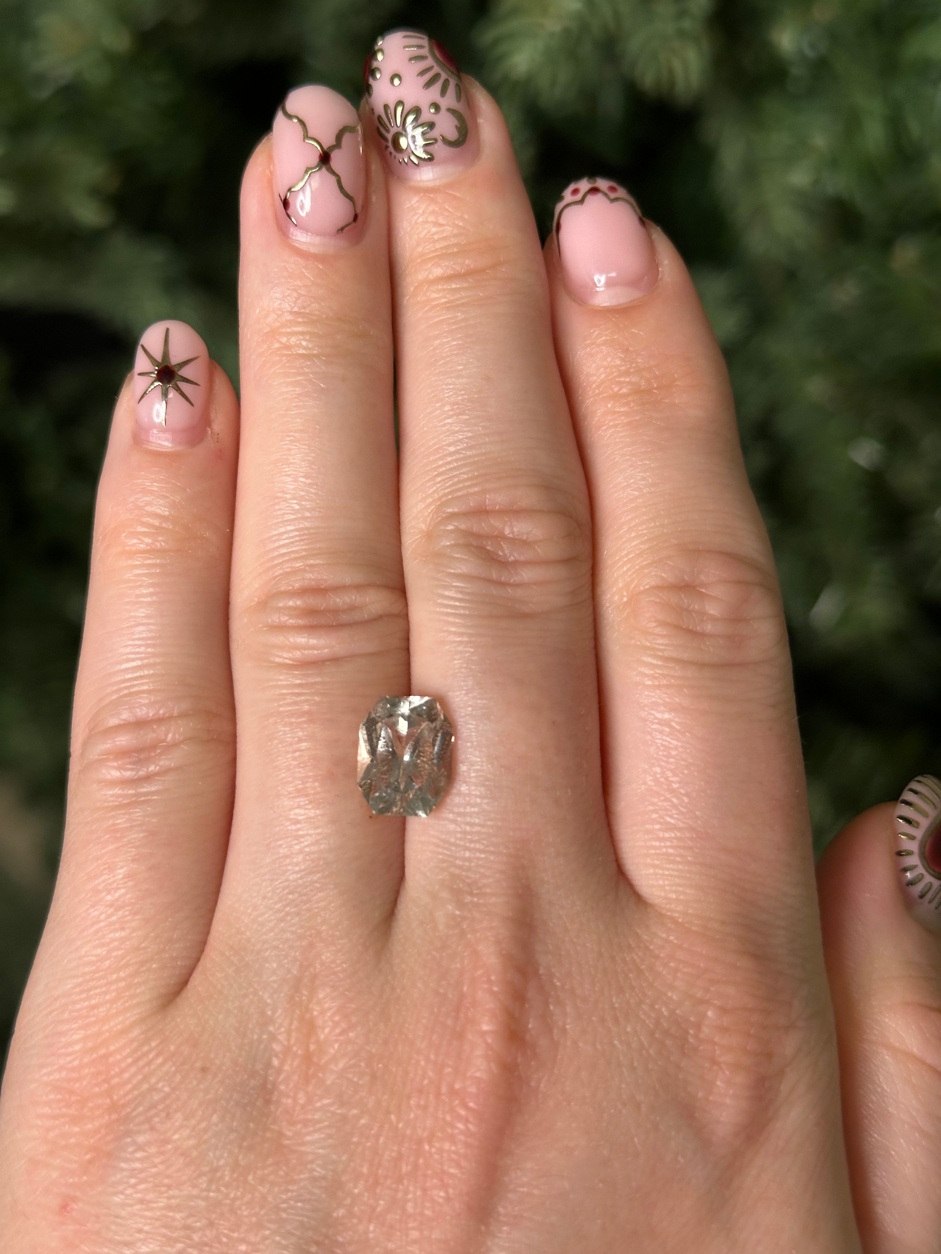 "ANGELA" - EMERALD CUT WHITE SAPPHIRE-Staghead Designs