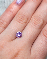 "LONE" - ROUND CUT PURPLE-PINK MONTANA SAPPHIRE-7