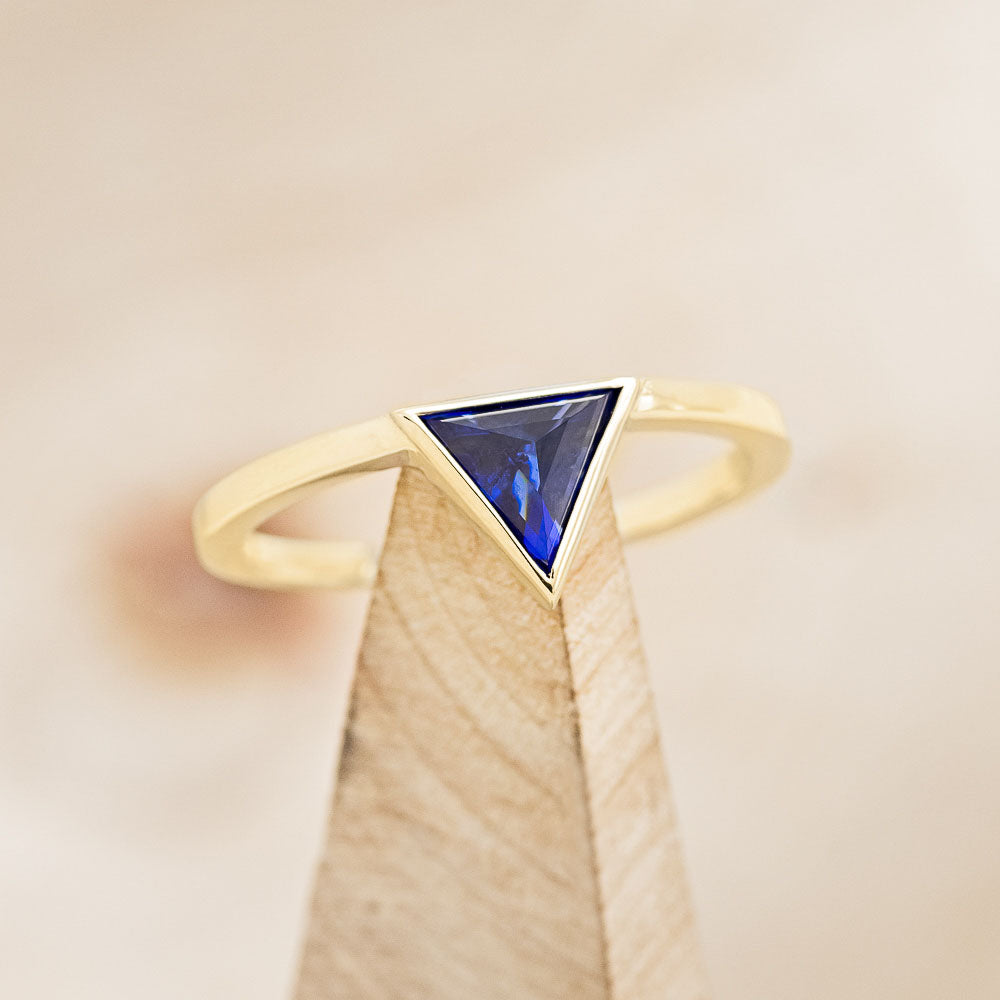 "JENNY" - TRIANGLE CUT ENGAGEMENT RING-Staghead Designs