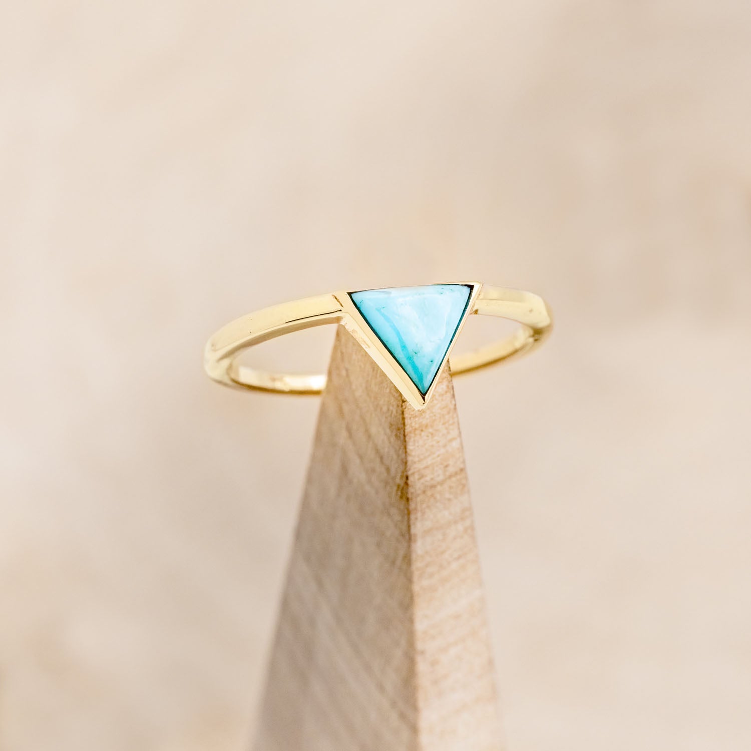 "JENNY" - TRIANGLE CUT ENGAGEMENT RING-Staghead Designs