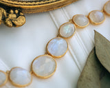 SHADE COLLECTION - 18K GOLD VERMEIL SILVER MOONSTONE NECKLACE - BY JORGE REVILLA-3