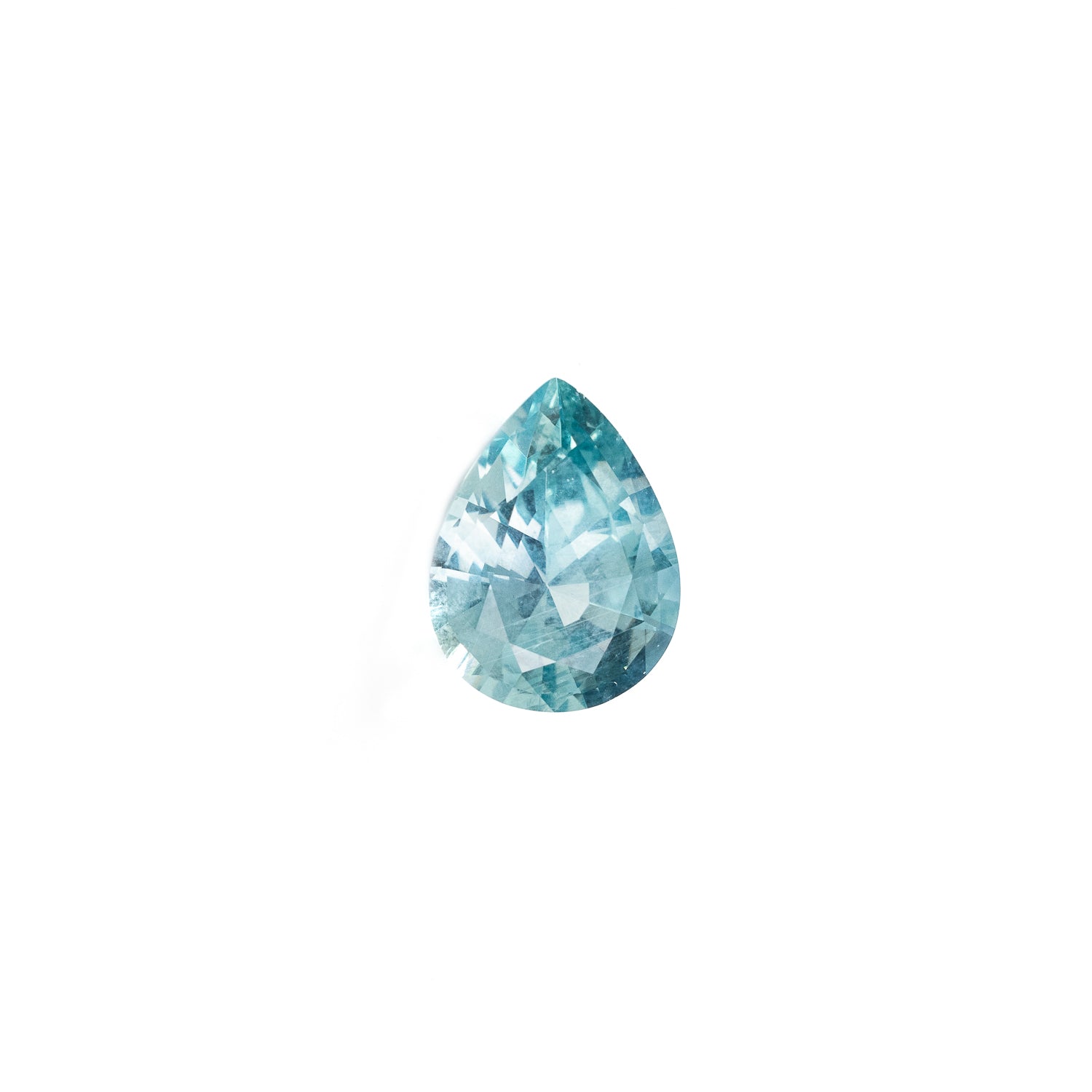 "KALISPELL" - PEAR CUT TEAL MONTANA SAPPHIRE-1