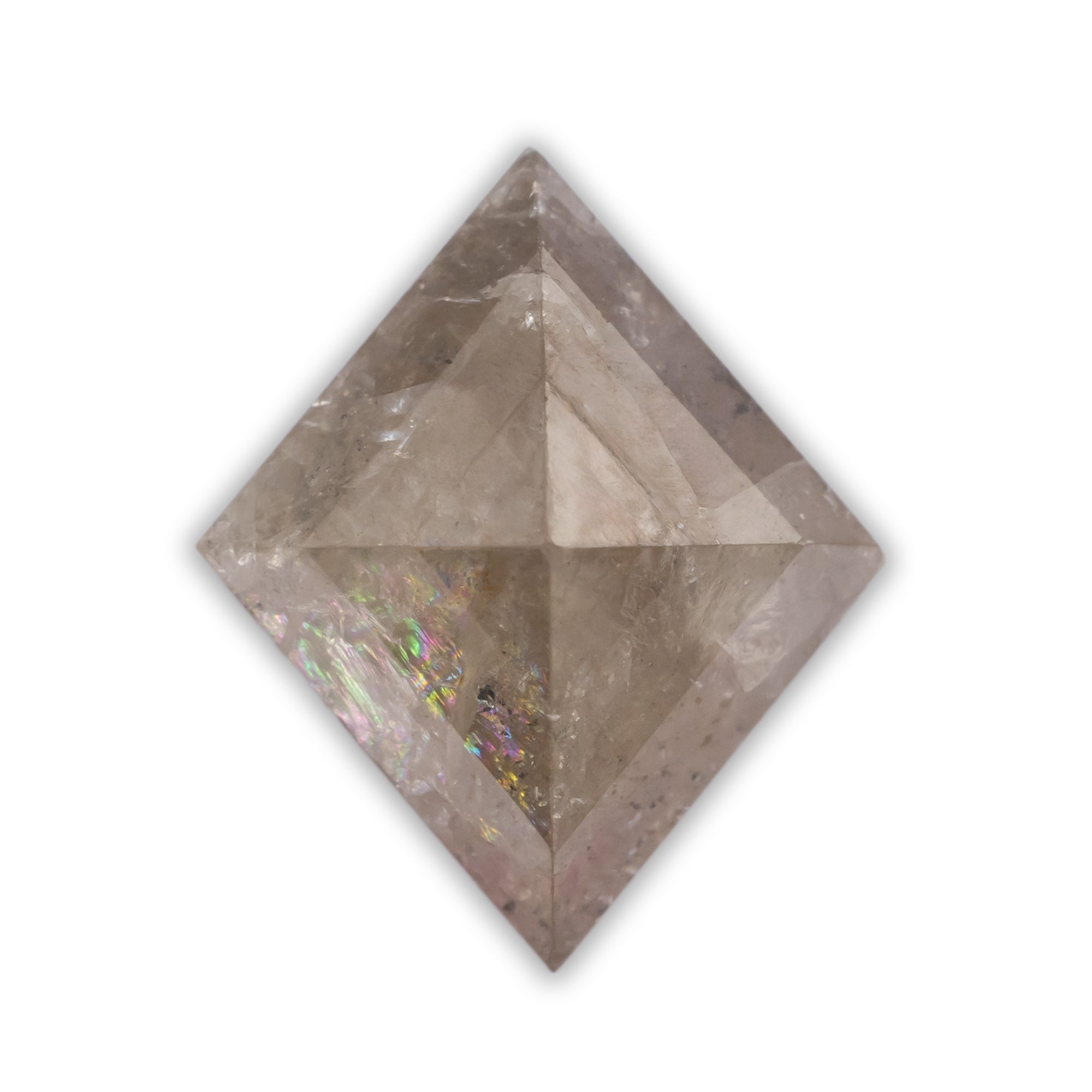 2.9ct 9.9x11.85x4.49mm DOUBLE CUT KITE SALT & PEPPER DIAMOND-Staghead Designs