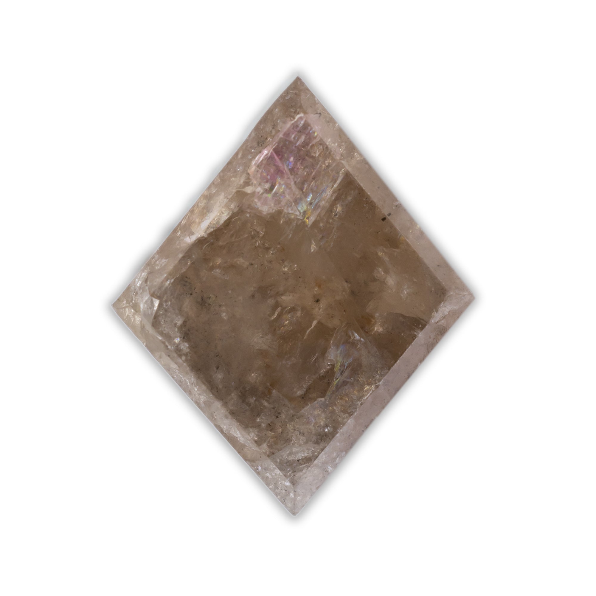 2.9ct 9.9x11.85x4.49mm DOUBLE CUT KITE SALT & PEPPER DIAMOND-Staghead Designs