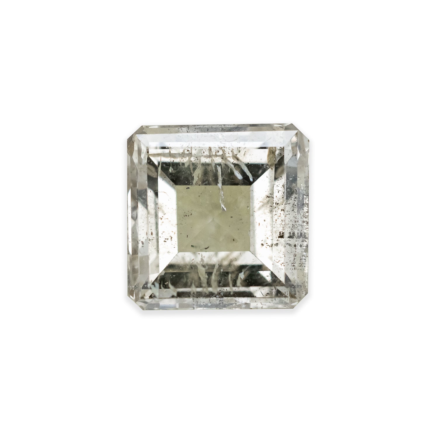 "LANSON" - ASSCHER CUT CHAMPAGNE SALT & PEPPER DIAMOND-Staghead Designs