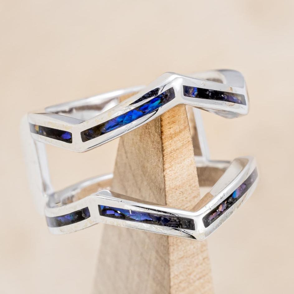 "LINA" RING GUARD - PAUA SHELL RING GUARD-1