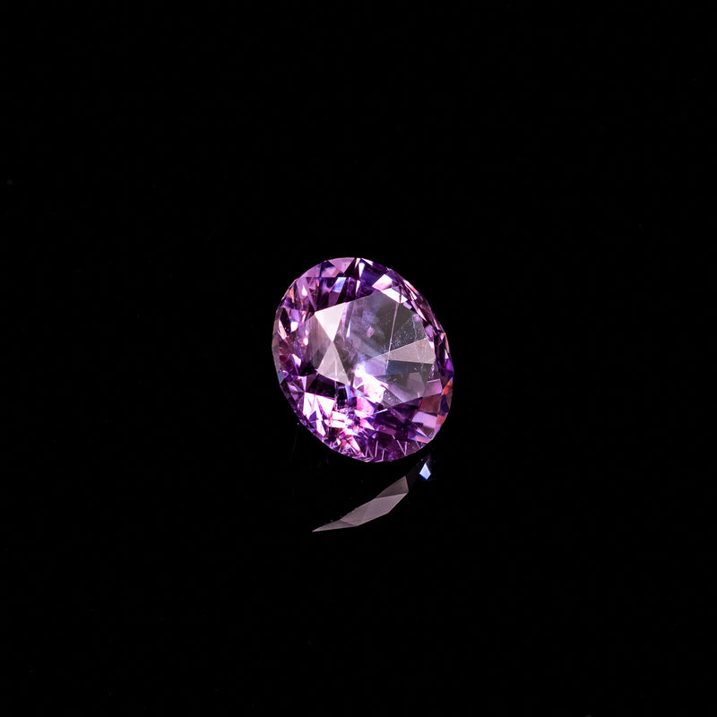 "LONE" - ROUND CUT PURPLE-PINK MONTANA SAPPHIRE-6