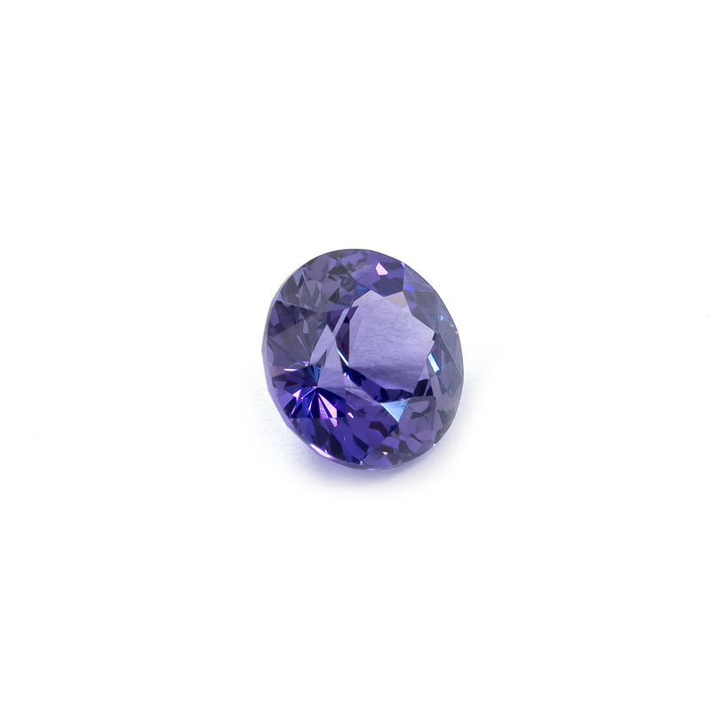 "LUELLA" - ROUND BRILLIANT-CUT PURPLE SAPPHIRE-3