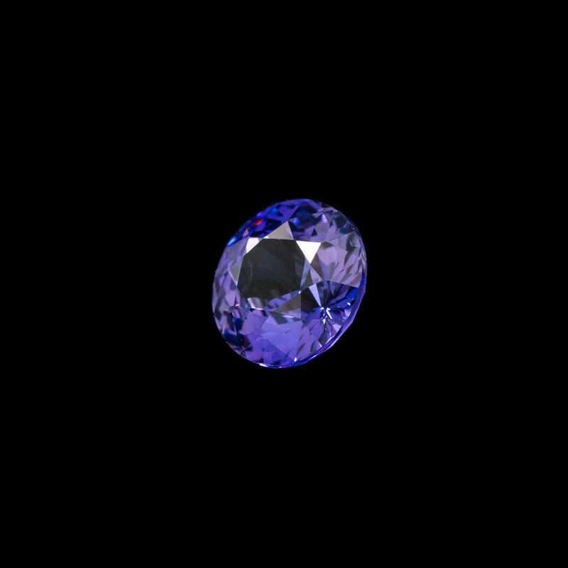 "LUELLA" - ROUND BRILLIANT-CUT PURPLE SAPPHIRE-5