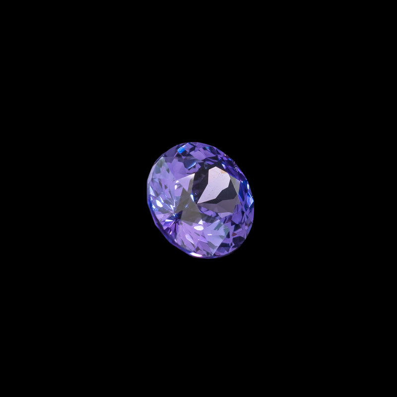 "LUELLA" - ROUND BRILLIANT-CUT PURPLE SAPPHIRE-6