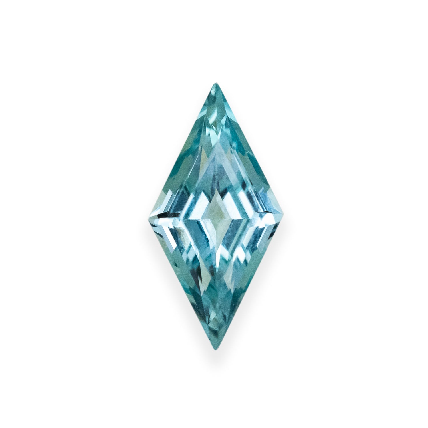 Lab-Grown Kite Cut Green Sapphire