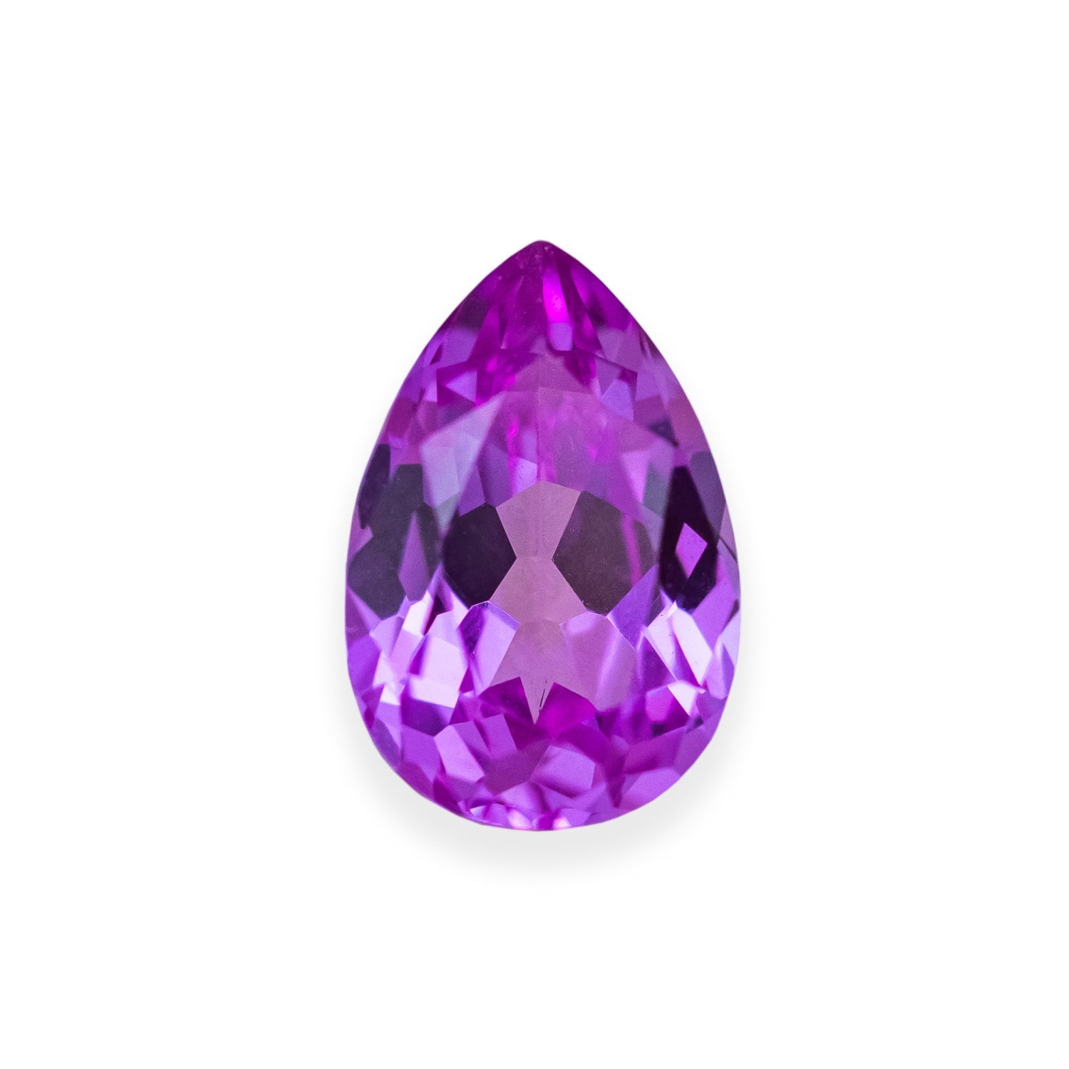 Lab-Grown Pear Cut Pink Sapphire