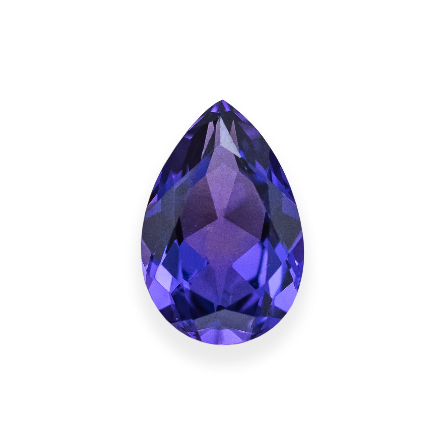Lab-Grown Pear Cut Purple Sapphire