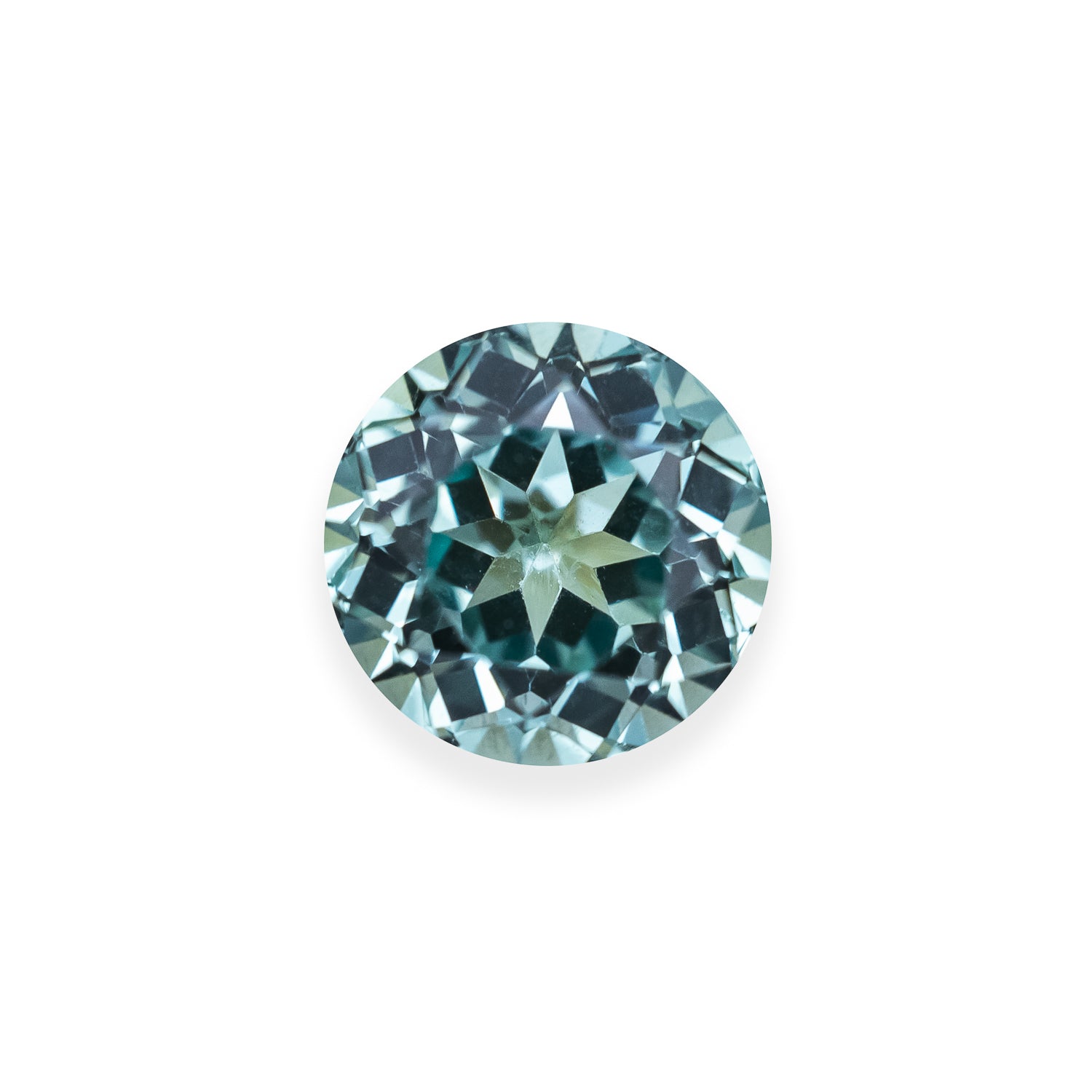 Lab-Grown Round Cut Green Sapphire