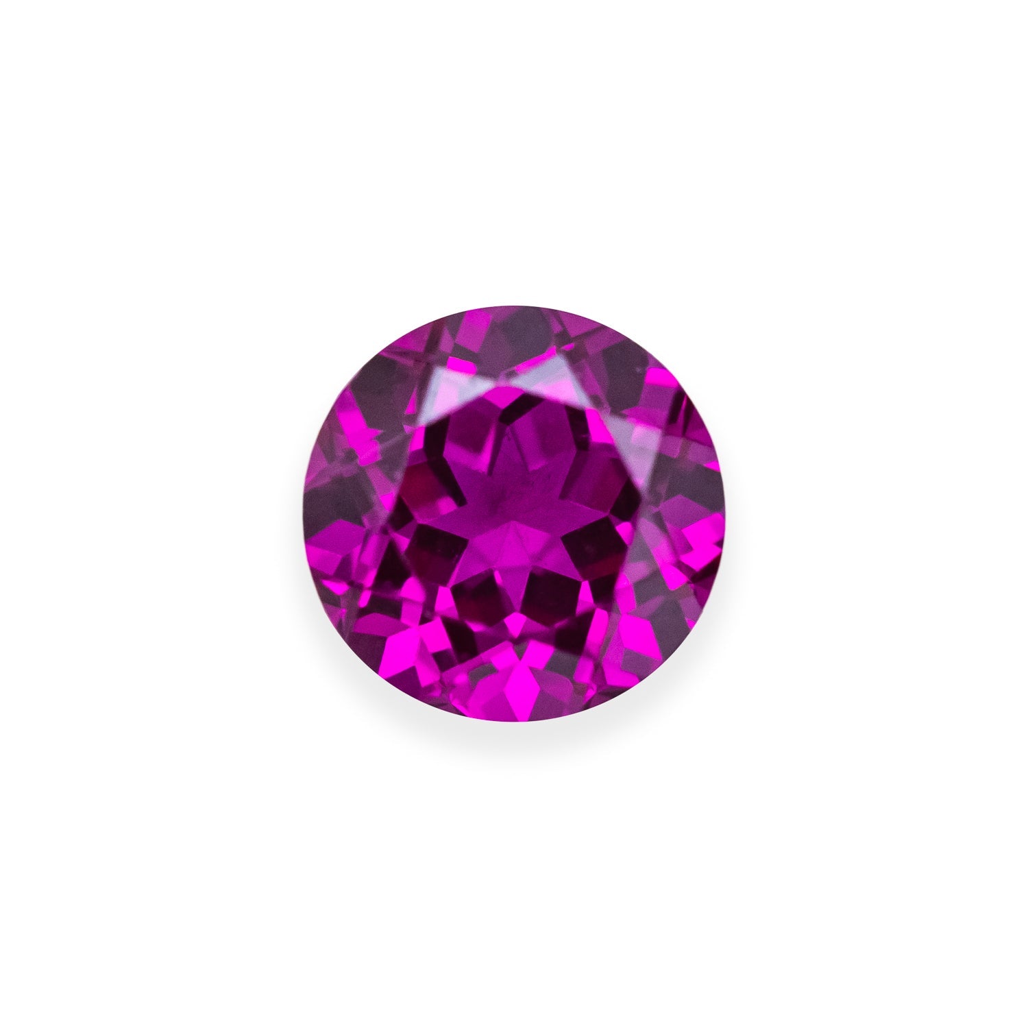Lab-Grown Round Cut Pink Sapphire