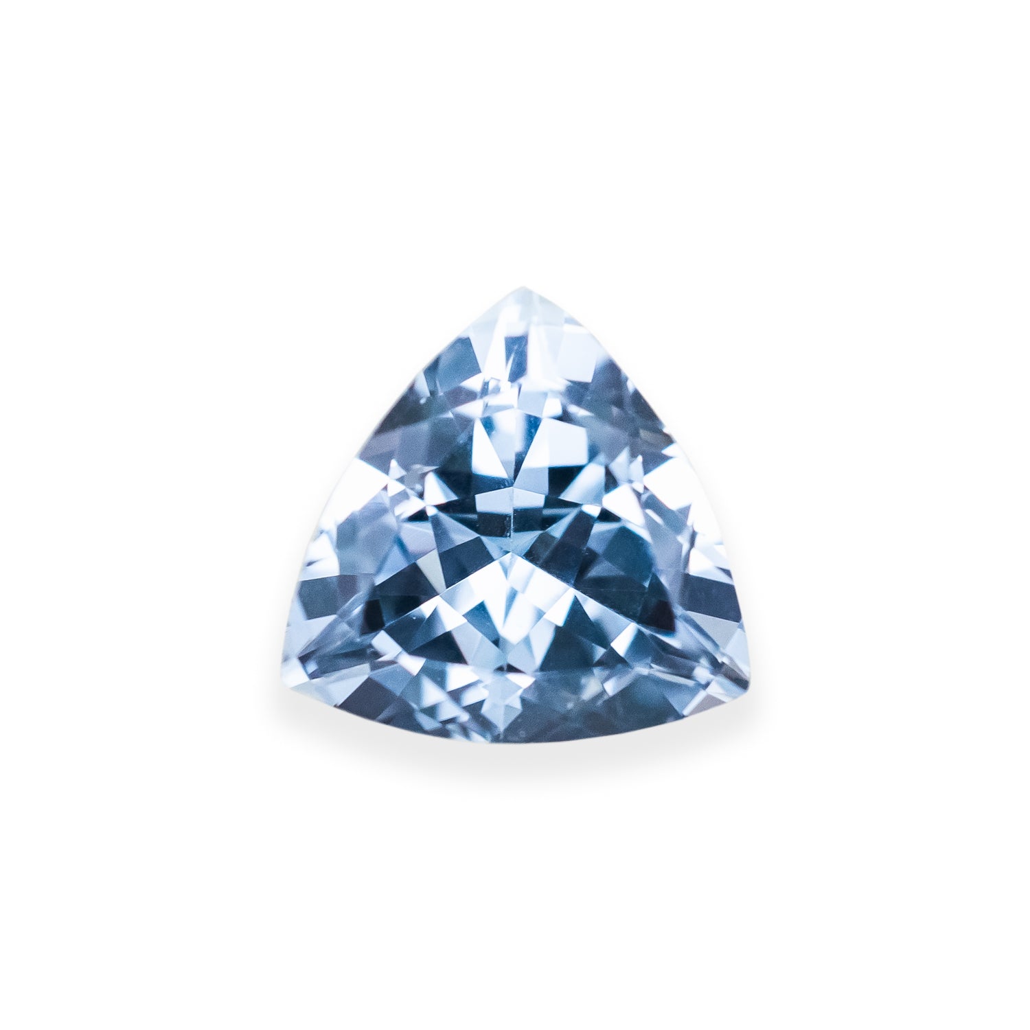 Lab-Grown Trillion Cut Aqua Sapphire