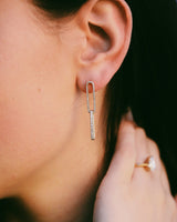 1/2 CTW LAB-GROWN DIAMOND ELONGATED LINK EARRINGS-3