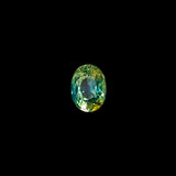 "MAEVE" - OVAL BI-COLOR TEAL GREEN MADAGASCAR SAPPHIRE-4