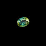 "MAEVE" - OVAL BI-COLOR TEAL GREEN MADAGASCAR SAPPHIRE-6