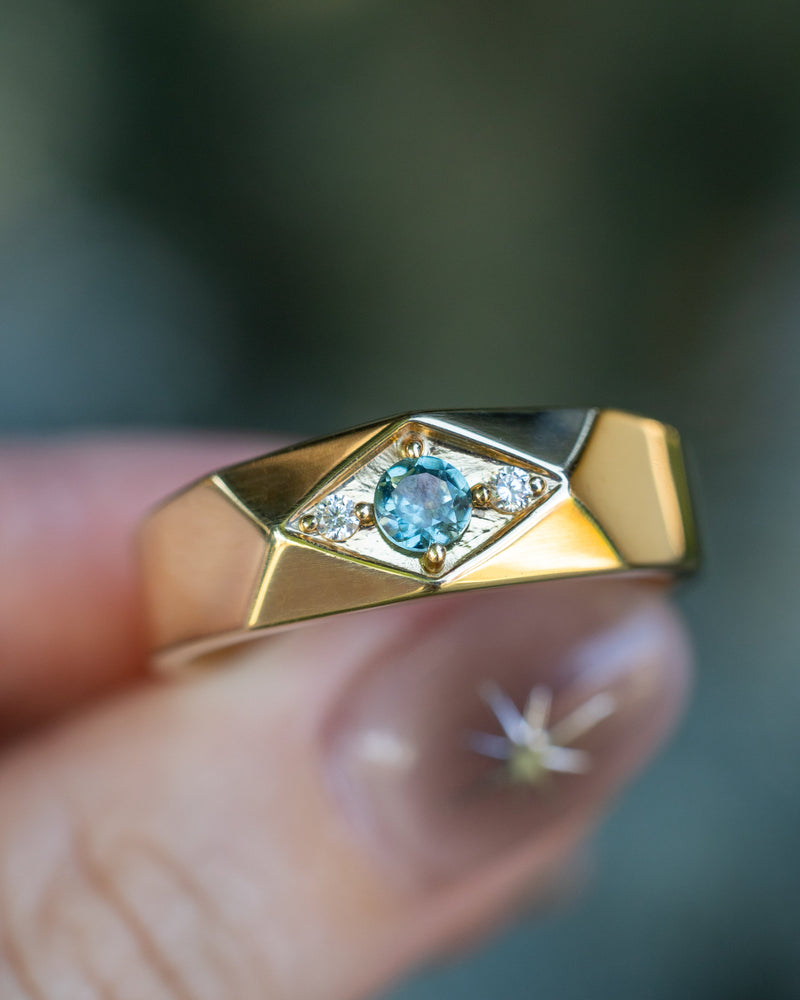 Men's Tiffany Gemstone Rings Male Engagement Tiffany Mens